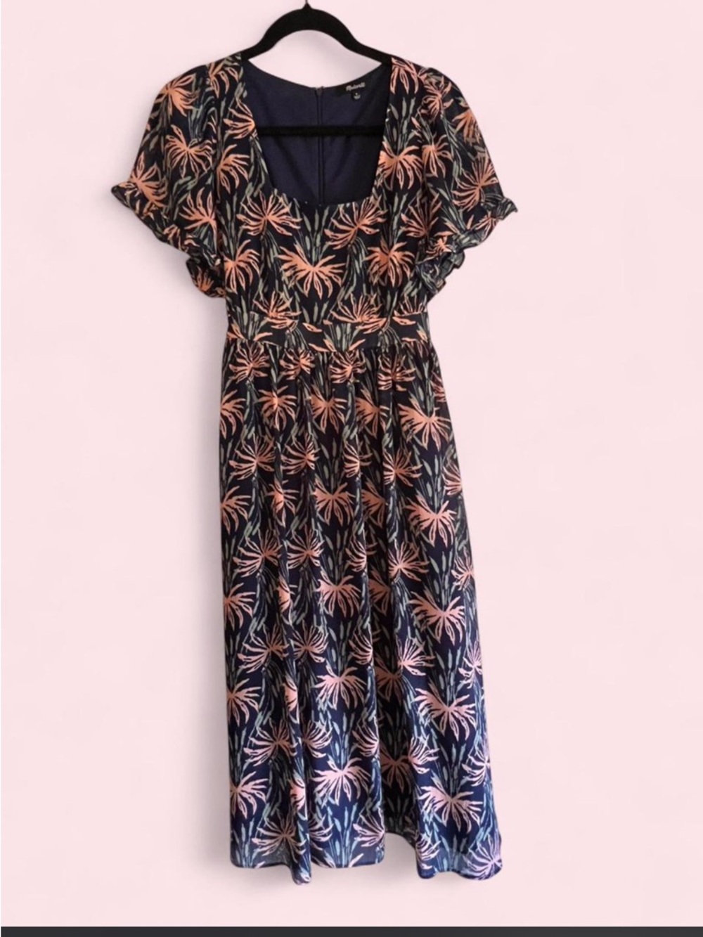 Madewell Navy Midi Dress | Size M